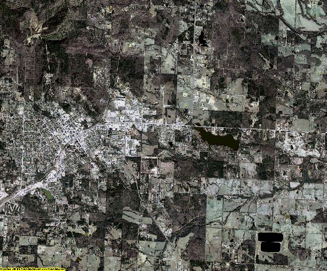 Polk County, Arkansas aerial photography