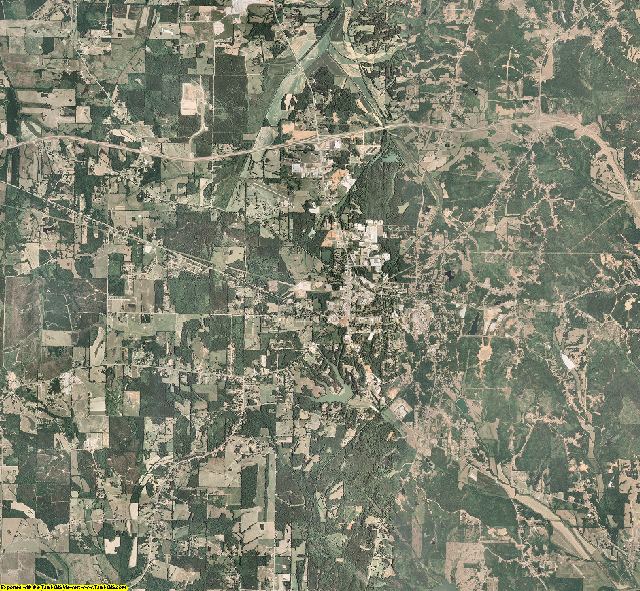 Pontotoc County, Mississippi aerial photography