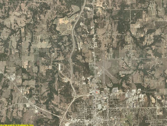 Pontotoc County, Oklahoma aerial photography