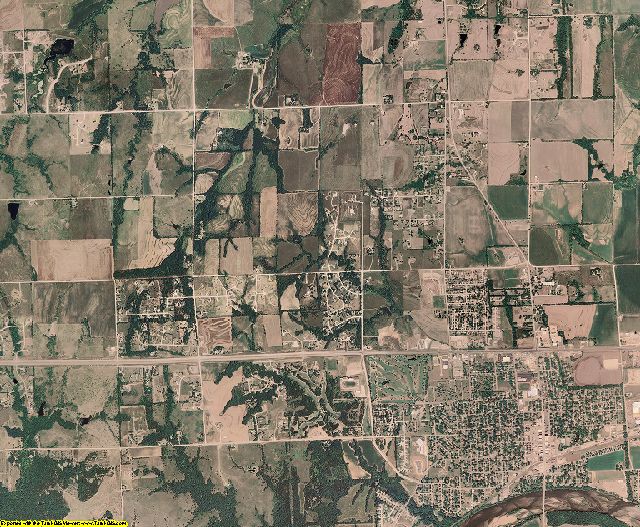 Pottawatomie County, Kansas aerial photography