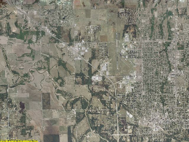 Pottawatomie County, Oklahoma aerial photography