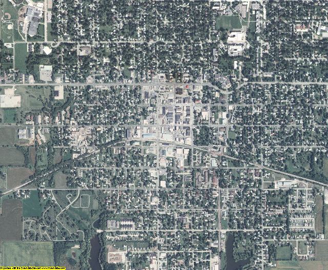 Poweshiek County, Iowa aerial photography