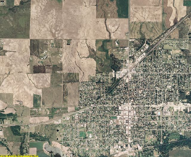 Pratt County, Kansas aerial photography