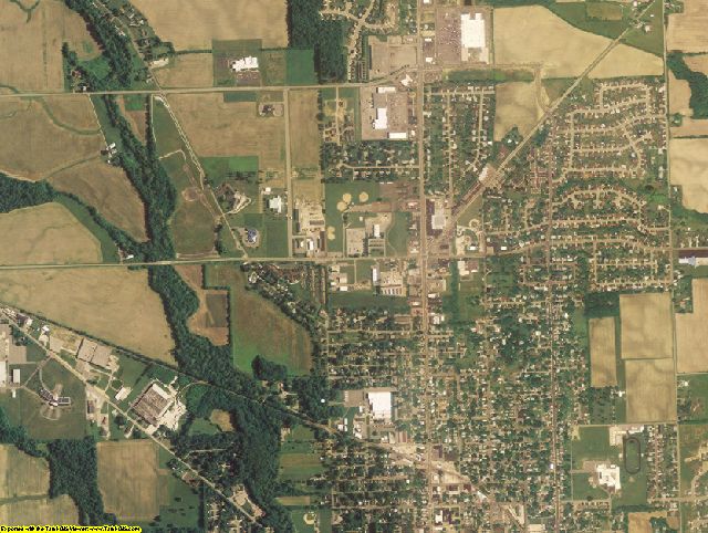 Preble County, OH aerial photography detail