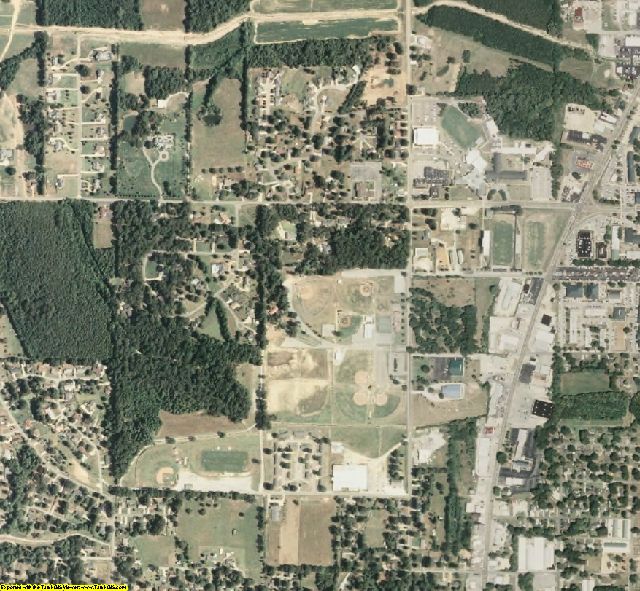 Prentiss County, MS aerial photography detail