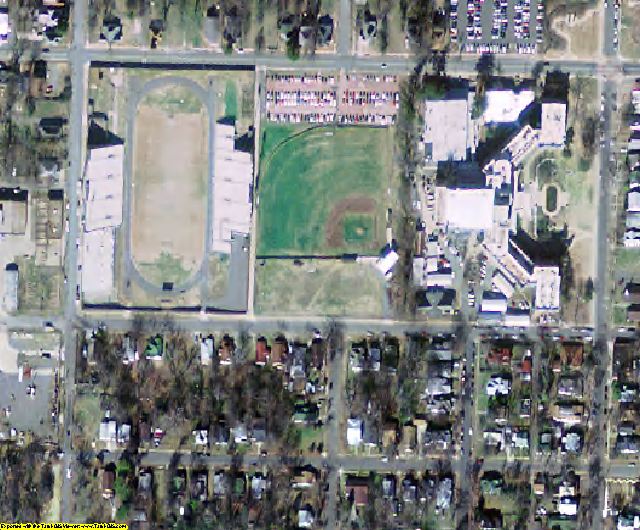 Pulaski County, AR aerial photography detail