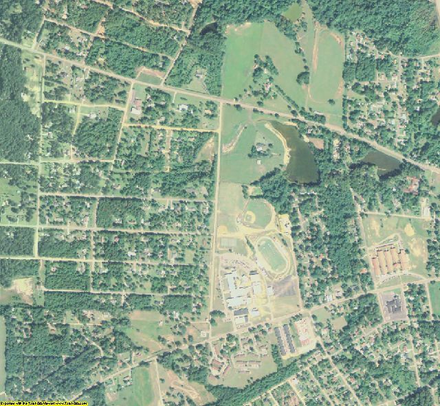 Pulaski County, GA aerial photography detail
