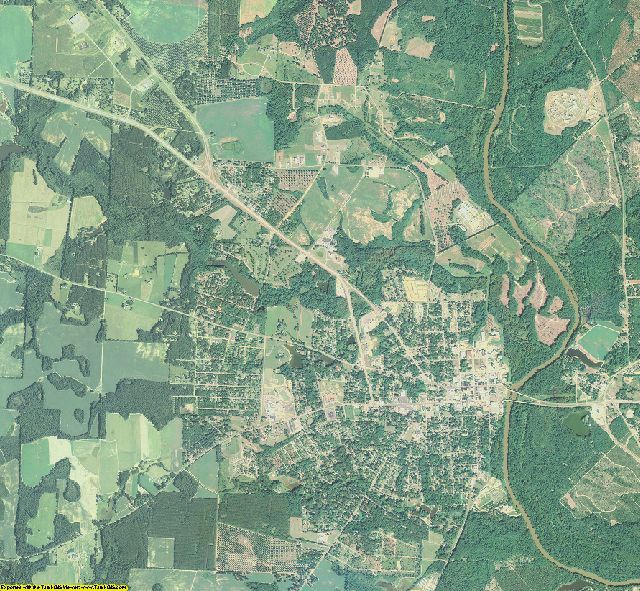 Pulaski County, Georgia aerial photography