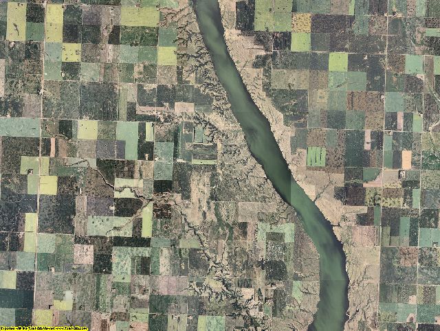 Renville County, North Dakota aerial photography