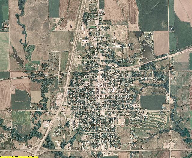 Republic County, Kansas aerial photography