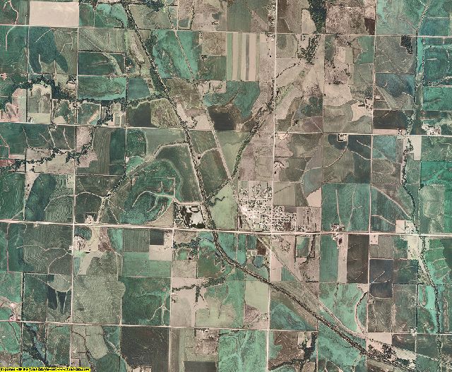 Richardson County, Nebraska aerial photography