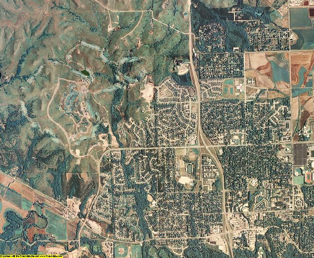 Riley County, Kansas aerial photography