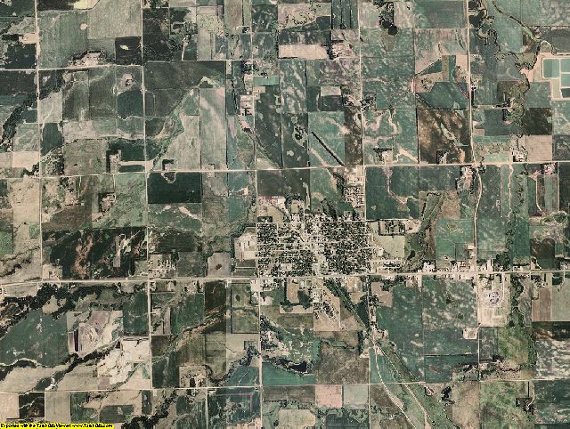 Roberts County, South Dakota aerial photography