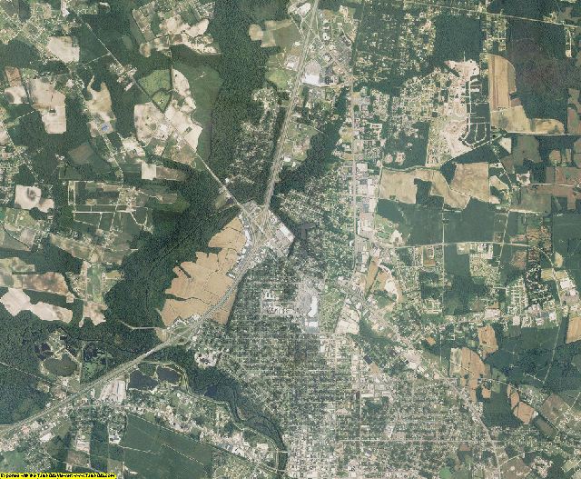 Robeson County, North Carolina aerial photography