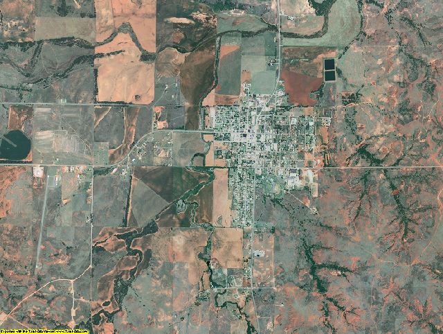 Roger Mills County, Oklahoma aerial photography