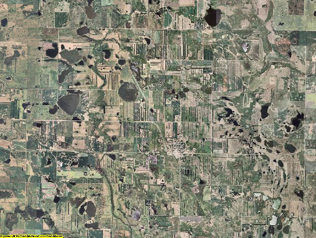 Rolette County, North Dakota aerial photography