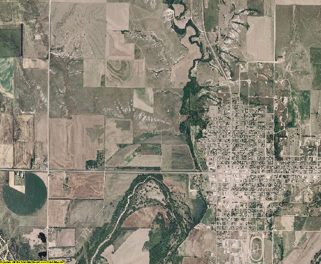 Rooks County, Kansas aerial photography