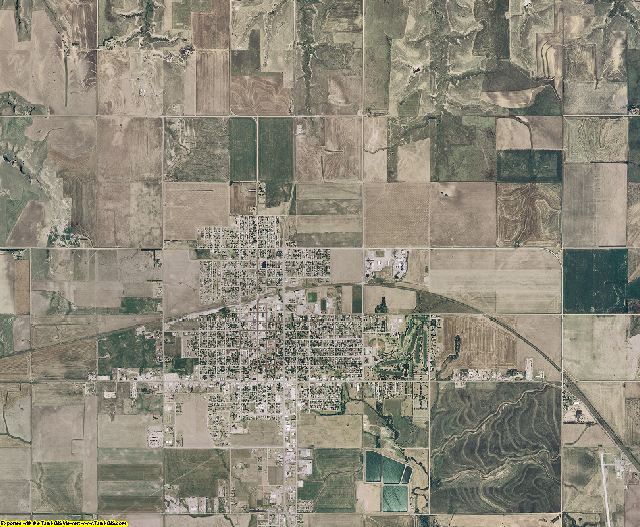 Russell County, Kansas aerial photography