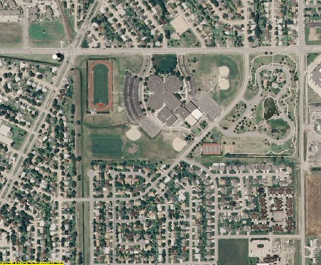Saline County, KS aerial photography detail
