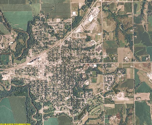 Saline County, Nebraska aerial photography