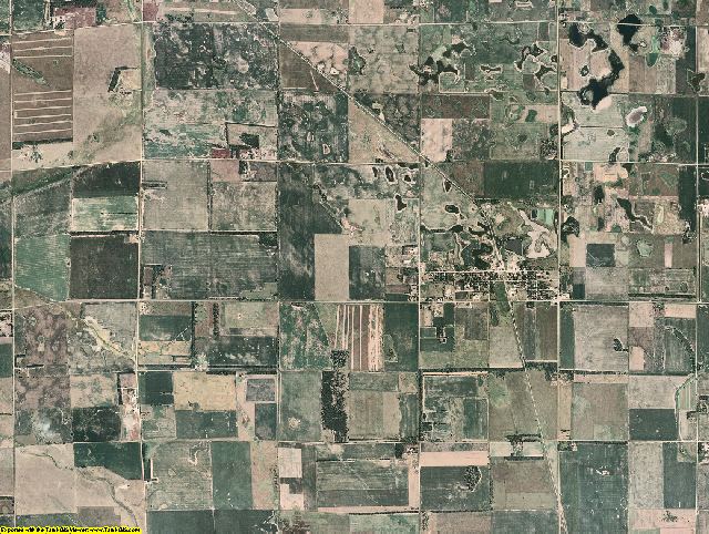 Sanborn County, South Dakota aerial photography