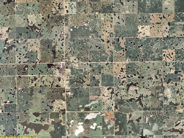 Sargent County, North Dakota aerial photography