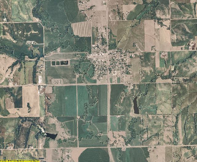 Saunders County, Nebraska aerial photography