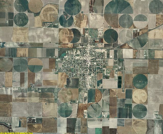 Scott County, Kansas aerial photography