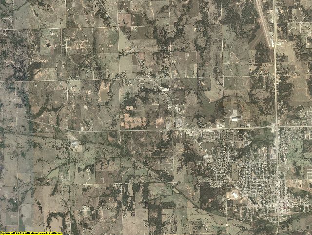 Seminole County, Oklahoma aerial photography