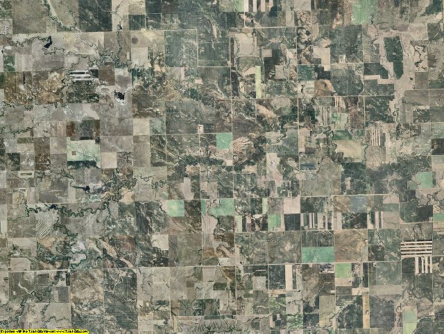 Slope County, North Dakota aerial photography