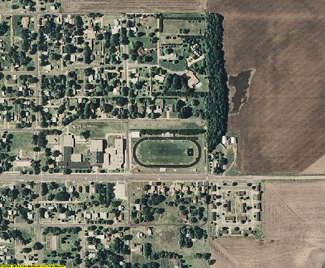 Stafford County, KS aerial photography detail