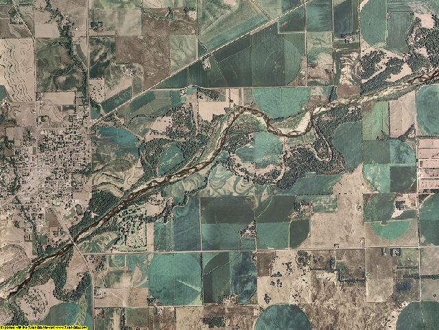 Stanton County, Nebraska aerial photography