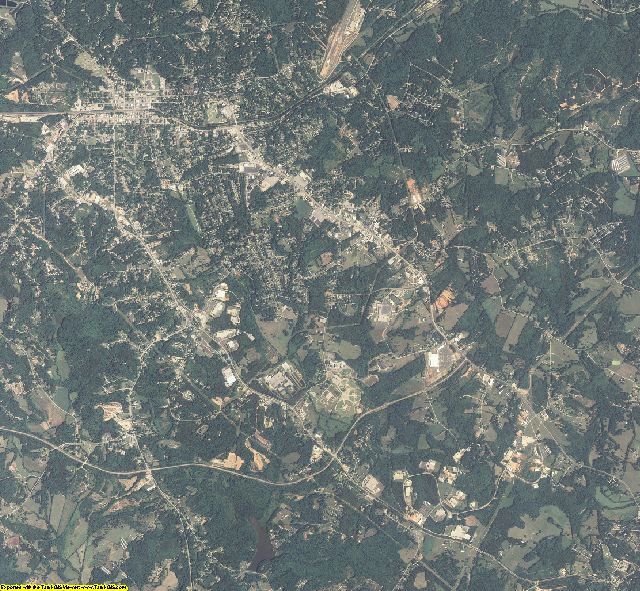 Stephens County, Georgia aerial photography