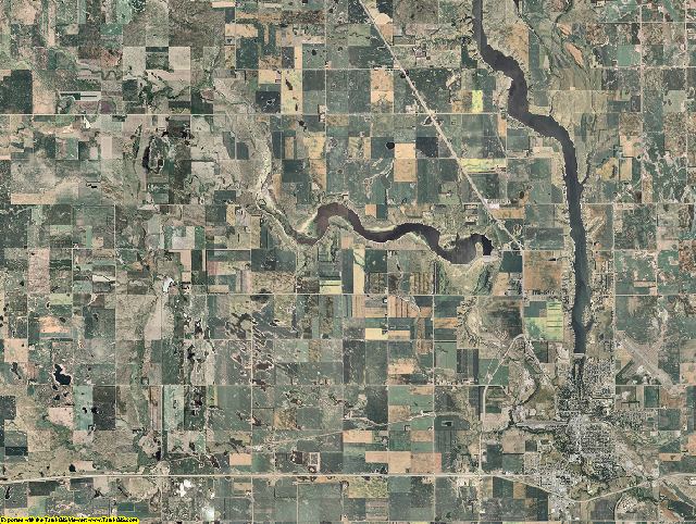 Stutsman County, North Dakota aerial photography