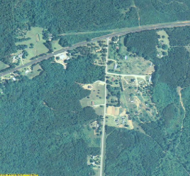 Taliaferro County, GA aerial photography detail