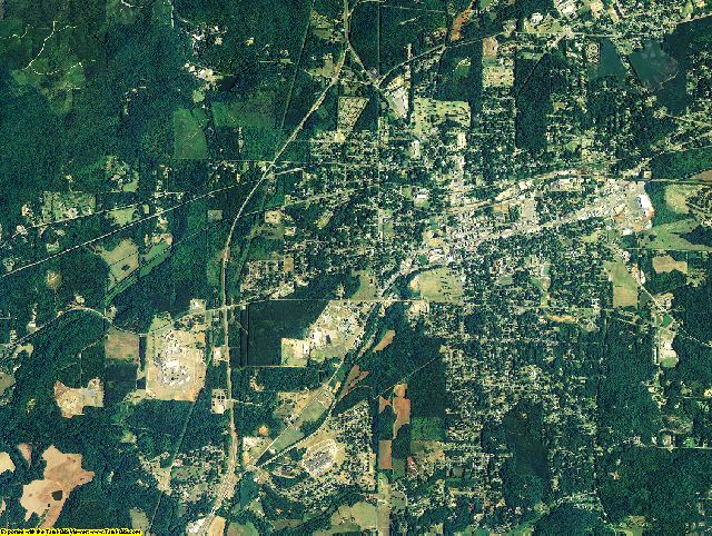 Talladega County, Alabama aerial photography