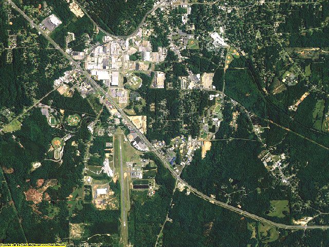 Tallapoosa County, Alabama aerial photography