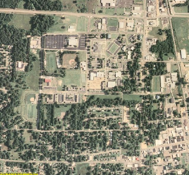 Tate County, MS aerial photography detail