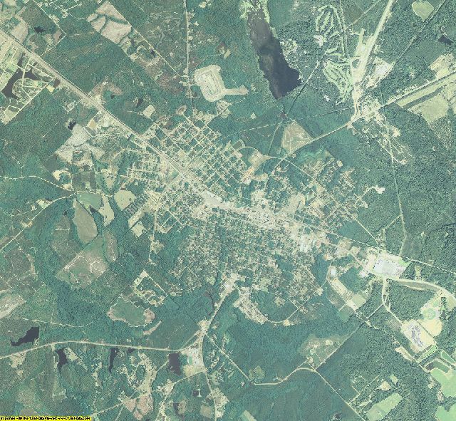 Telfair County, Georgia aerial photography