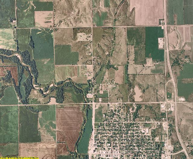 Thayer County, Nebraska aerial photography