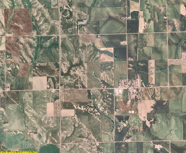 Thurston County, Nebraska aerial photography