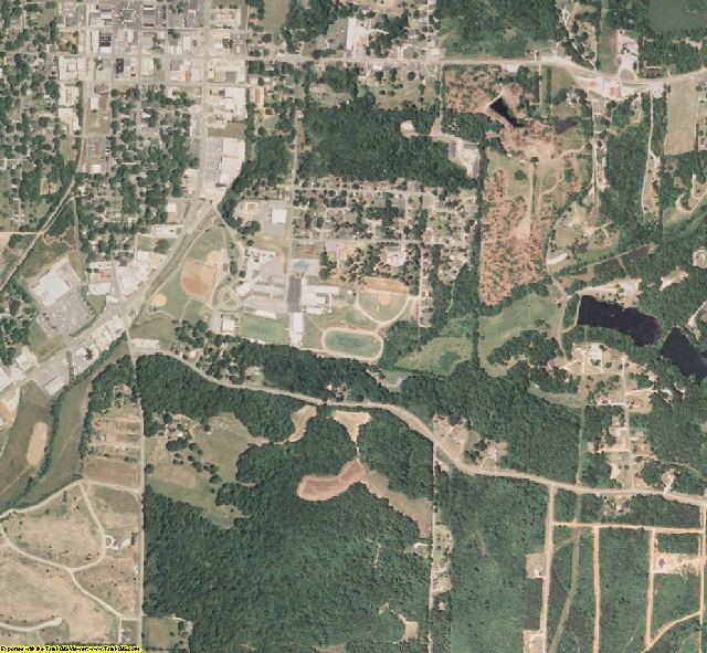 Tippah County, MS aerial photography detail