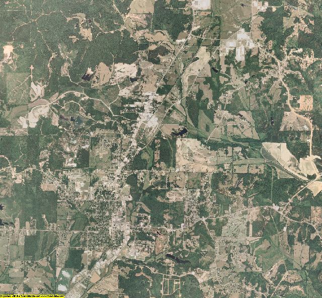 Tippah County, Mississippi aerial photography