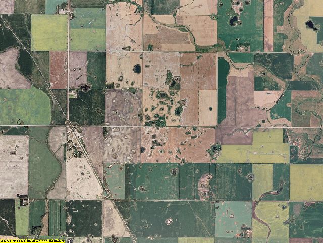 Towner County, North Dakota aerial photography