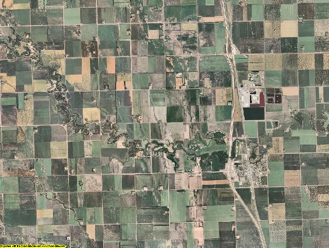 Traill County, North Dakota aerial photography