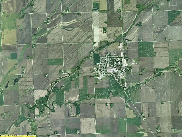 Traverse County, Minnesota aerial photography
