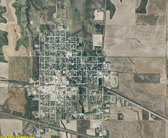 Trego County, Kansas aerial photography