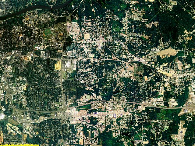 Tuscaloosa County, Alabama aerial photography