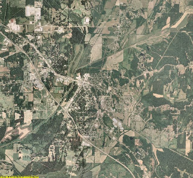 Union County, Mississippi aerial photography