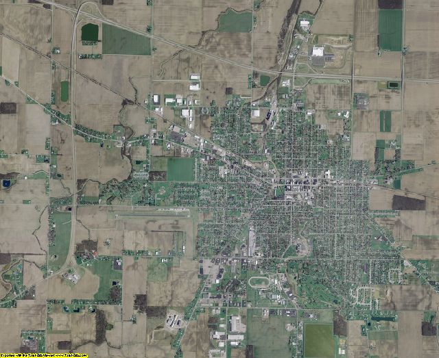 Van Wert County, Ohio aerial photography
